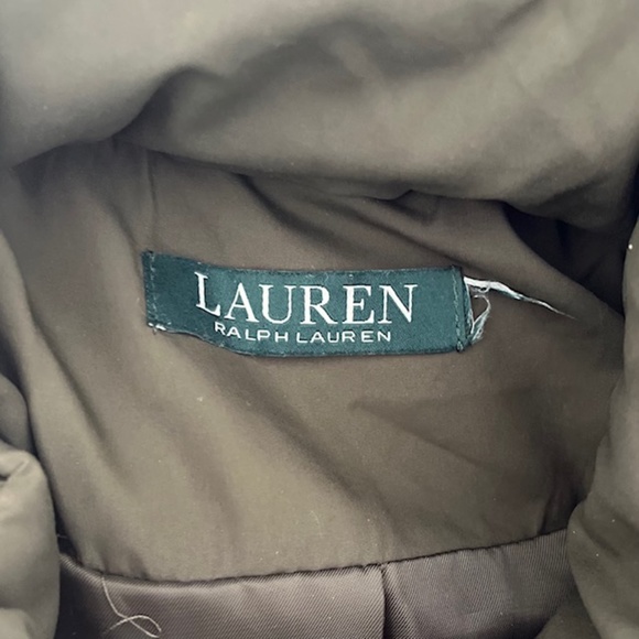 LAUREN RALPH LAUREN Toggle Puffer Down Coat Army Green - Picture 8 of 10